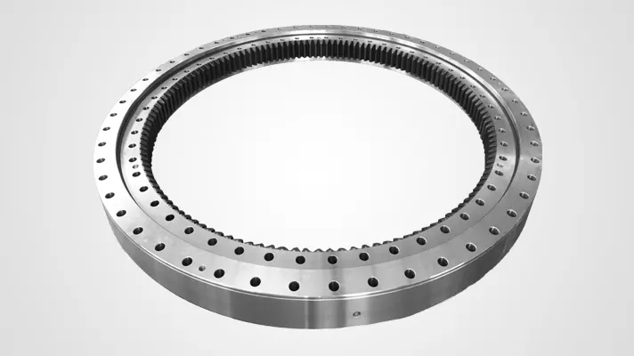 Slewing bearings of stackers and reclaimers can be used for internal gears of excavator turntable bearings